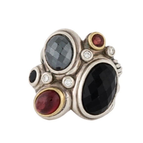 Authentic David Yurman Mosaic ring Size 6.5 - Picture 1 of 10